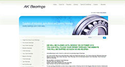Desktop Screenshot of akbearings.co.uk